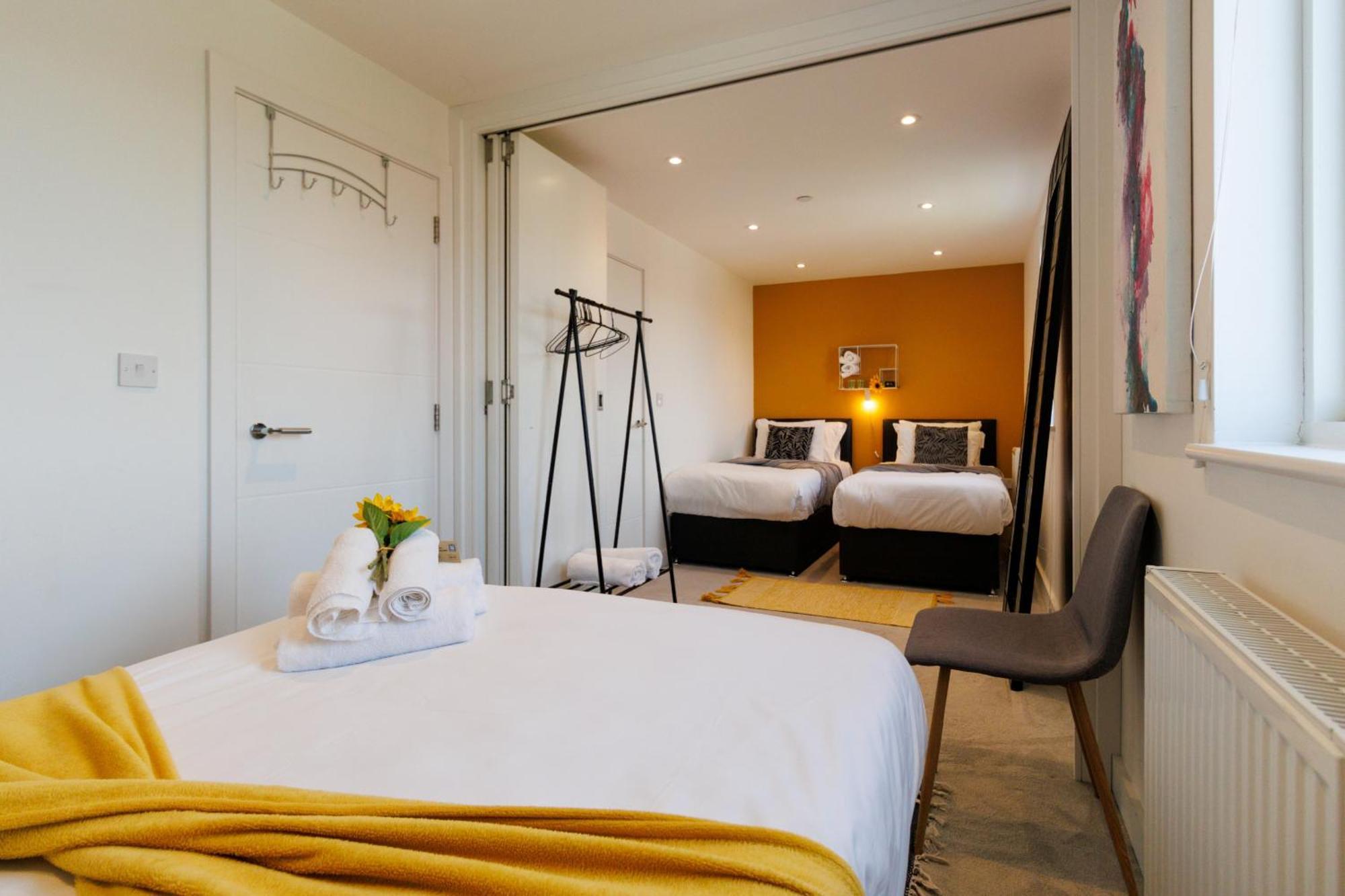 City Centre, Sleeps 7, Stunning Views & Parking, Interconnected Rooms Long Stay Work Contractor Leisure, Diamond Penthouse 剑桥 外观 照片